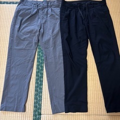 GLOBAL WORK 黒 クロップド カジュアルパンツ Mサイズ