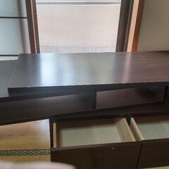 伸縮可能、配置自由、L字型にも出来るテレビ台