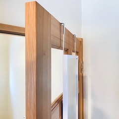 【決まりました・中古品】ニトリ ドア掛け 姿見 120㎝の画像