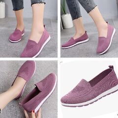 柔らかニットスリッポン（30分ほど着用）の画像