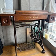 【期間限定出品】BROTHER｜足踏みミシンテーブル アンティーク家具