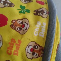 （一度使用のみ）チップとデールのリュック（幼児用）の画像