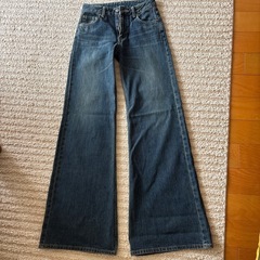 【未使用品】岡山産　ワイドバギーデニム　sサイズ