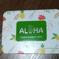 ハワイ🌴alohaクッキー空き缶の画像