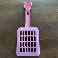 【中古】猫トイレ 掃除 スコップ 1本 ピンクの画像