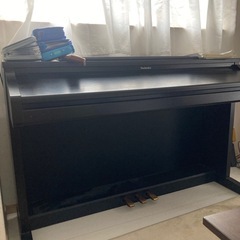 引取限定 Technics アップライトピアノ 88鍵 黒の画像