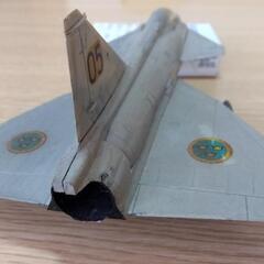 プラモデル　スウェーデン空軍　プラモデル　戦闘機　サーブ AJ　37 ビゲン　プラモデルの画像
