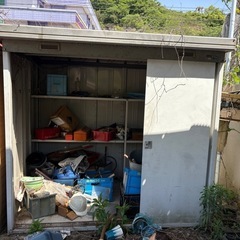 中古イナバ物置の画像