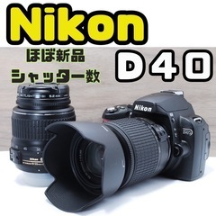 【初心者向け】Nikon D40 超美品カメラ ショット数499...