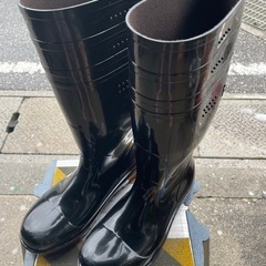 美品　弘進ゴム　銅製先芯付長靴　26cm