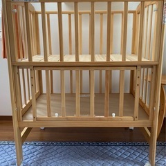 赤ちゃん用　KATOJI 木製ミニベビーベッド  