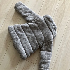 お話し中　子供用コート　90サイズ　グレー　の画像
