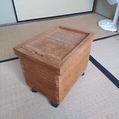 桐製10kg米びつキャスター付き