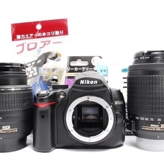 【初心者向け】Nikon D5000 ダブルレンズ 望遠　スマホ転送 使用わずかの画像