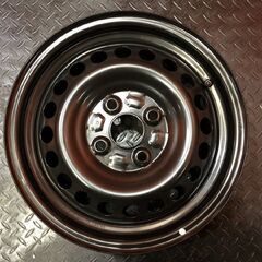 【新車外し】ダイハツ ムーヴキャンバス キャンパス 純正ホイール 純正スチールホイール 14インチ 4本 4.5J4HPCD100 　(VHL382) の画像