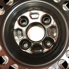 【新車外し】ダイハツ ムーヴキャンバス キャンパス 純正ホイール 純正スチールホイール 14インチ 4本 4.5J4HPCD100 　(VHL382) の画像