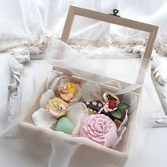 母の日のギフト　石鹸　香りの花インテリア