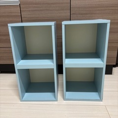 決まりました。小さいカラーボックス🩵