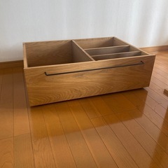 無印良品　ベッド下収納　オーク材　2個セット