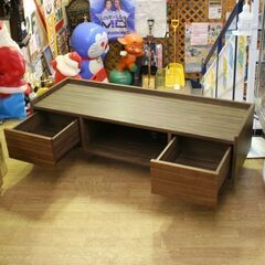 棚板欠品 佐藤産業 テレビボード TWICE 幅120×奥行40×高さ37.5cm ブラウン ローボード リビングボード テレビ台 札幌市 清田区 平岡の画像