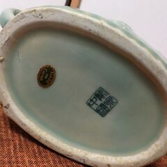 【骨董美術？】中国 龍泉 象 ゾウ 水差し 青磁 龍泉窯 急須 陶磁器 陶芸 工芸品 アンティーク 花瓶 置物の画像