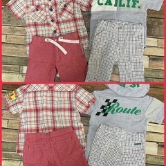 ☆最終値下げ断捨離　激安　オシャレキッズ服　半袖ハーフパンツ　おまとめの画像