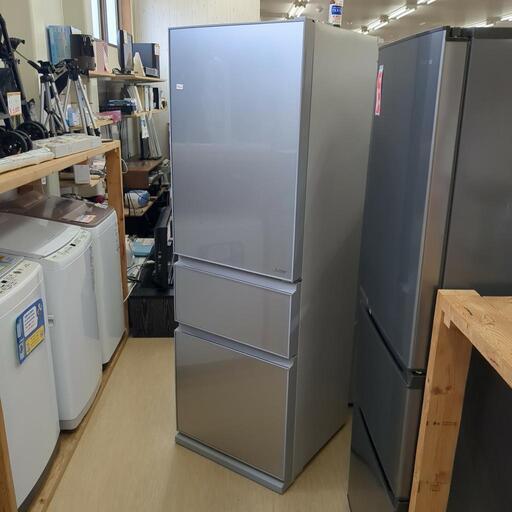 MITSUBISHI 三菱 冷凍冷蔵庫 MR-CG37EE-S 2019年製 三菱電機 MR-CG37E