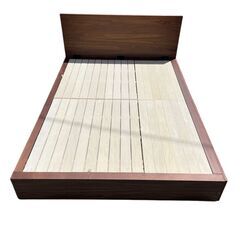 無印良品 ベッドフレーム ダブルサイズ 収納付き 説明書付き