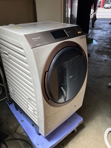 I2505-100 Panasonic ドラム式電気洗濯乾燥機 NA-VX9800L 2017年製 動作確認済み 洗濯容量11kg 乾燥容量6kg キズ汚れ有り