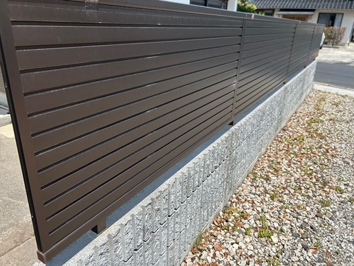 アルミフェンス ブロンズブラウン