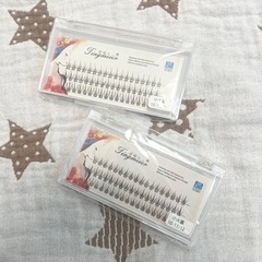 つけまつげ まつエク風 セルフ用 2個セット 10-12mm