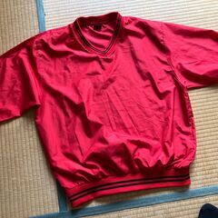 [値下げ]Bcpolo ウインドブレーカーVネック 2XLサイズ レッドカラーの画像
