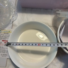 フルリール　高気密レンジパック3Pセット　新品未使用　　食器　タッパー　皿　花柄　調理器具　鍋　フライパン　の画像