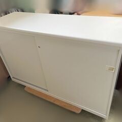 【自社配送は札幌市内限定】スチール製 収納付き受付カウンター ハ...