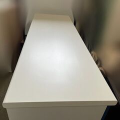 【自社配送は札幌市内限定】スチール製 収納付き受付カウンター ハイカウンター 幅150cm スチール棚 収納棚 オフィス家具の画像