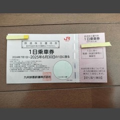 JR九州株主優待券の一日乗車券