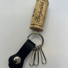 【DIY】【一点物】コルクキーホルダー3点セット ワインコルク　の画像