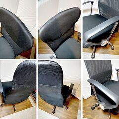 ニトリ ハイバックオフィスチェア ワークチェア インバネスU メッシュ OC113 BKの画像