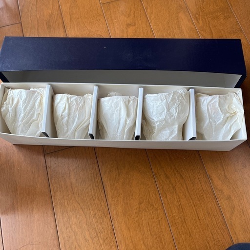 【未使用】天皇陛下菊花紋　ガラス酒器セット