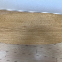 棚付き折りたたみローテーブル　の画像