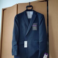 【未使用】男性用喪服セット（ジャケット、パンツ、ネクタイ、ベルト）