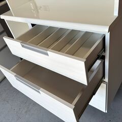 NITORI DAHLIA ニトリ キッチンボード、食器棚、幅100cm Used/美品