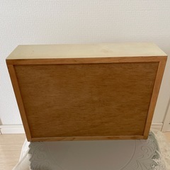 BREA ブレア 木製 シェルフBOX 9アンティーク アイボリー　国産品 アメリカン フレンチの画像