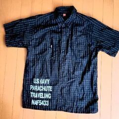 古着　半袖シャツ　黒