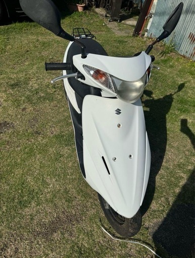 スズキ SUZUKI バイク 原付 アドレスv50 ホワイト 白