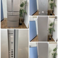 R724 ☀️ ジモティー限定価格！ MITSUBISHI 冷蔵庫 (461L / 観音開き