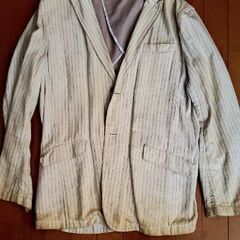 古着　綿麻ジャケット