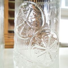 昭和レトロ RIBBON FASHION GLASS レモン柄 グラス 2個入20箱セット リボンシトロン ナポリン サッポロビール 札幌市 新道東店の画像