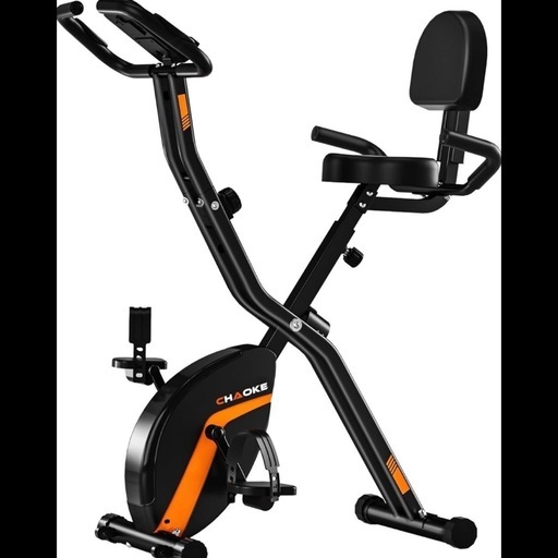 ★新品未使用★ エアロバイク フィットネスバイク トレーニングバイク 静音 折りたたみ コンパクト収納