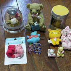 くまグッズ11点　熊　クマ
マスコット　ストラップ　キーホルダー...